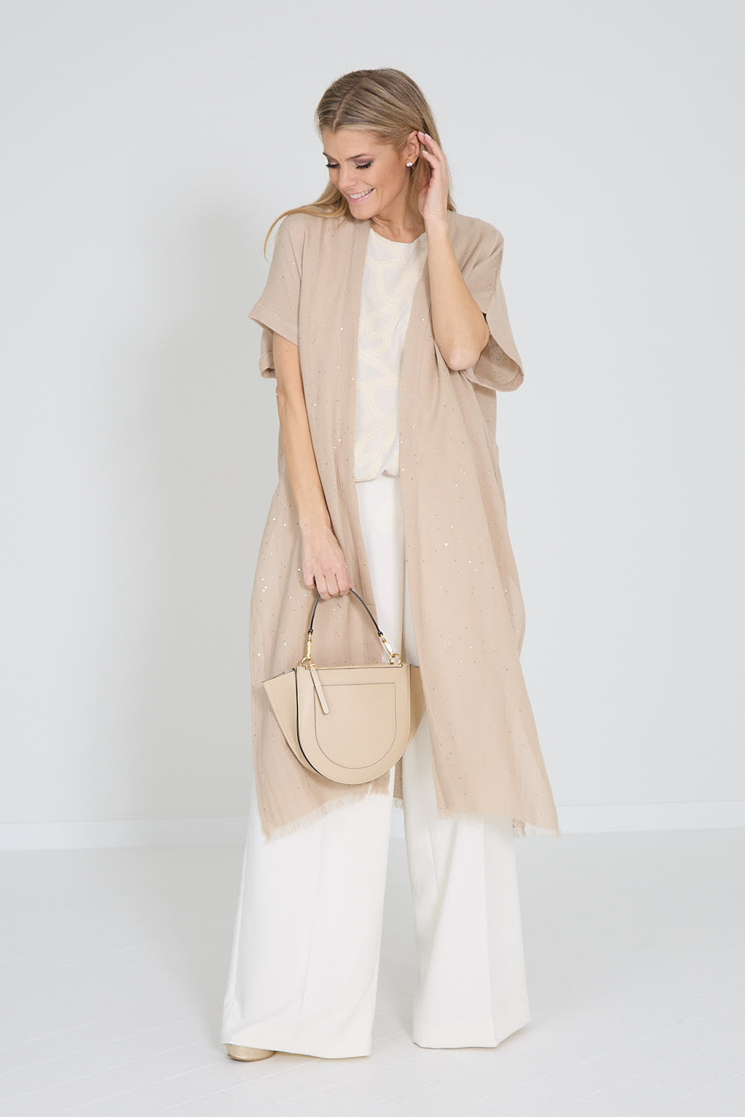 Peserico gilet beige