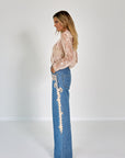 JEANS CAVALRY EMBROIDERED
