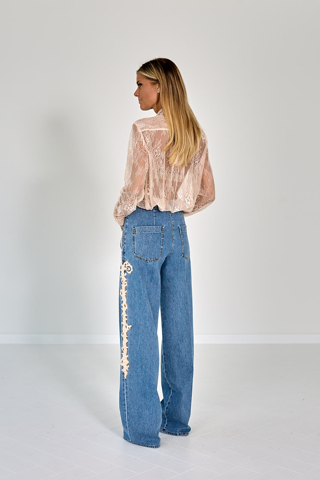 JEANS CAVALRY EMBROIDERED