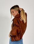 BOMBER MILIA LEDER