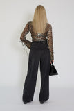 Ganni blouse panterprint