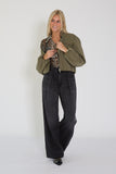 Haikure jeans zwart plooien