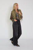 Ganni blouse panterprint