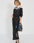 Dorothee schumacher blouse zwart bloemen
