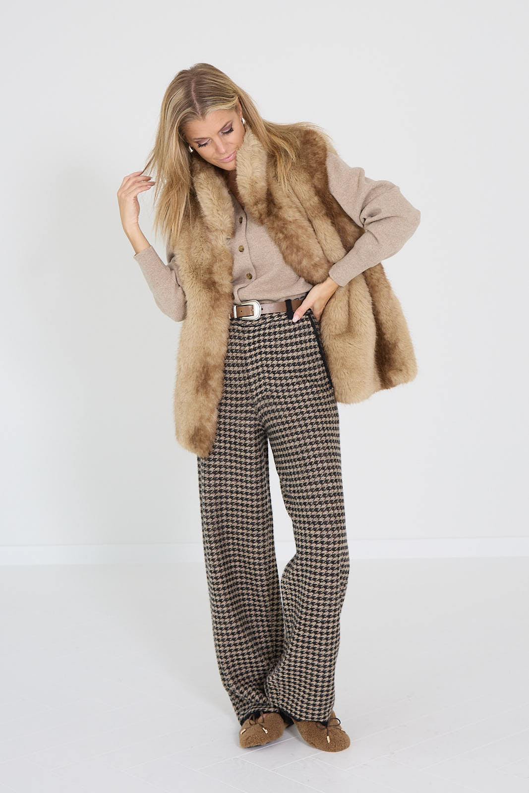 Guest in residence broek Hounstooth