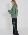 Dorothee schumacher broek zwart bloemen