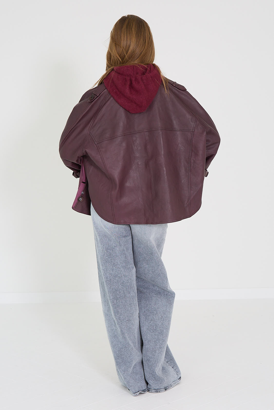 Alter ego mantel Bibi burgundy