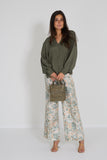 Momoni broek bloemen
