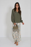 Momoni broek bloemen