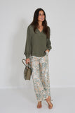 Momoni broek bloemen