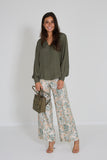 Momoni broek bloemen