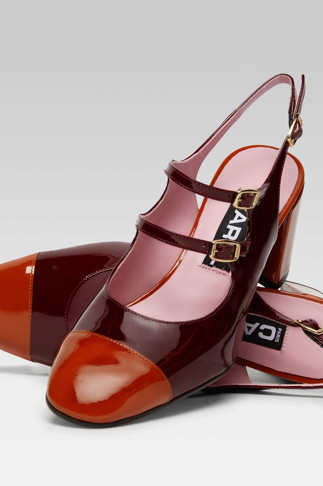 Carel shoes Papaya burgundy