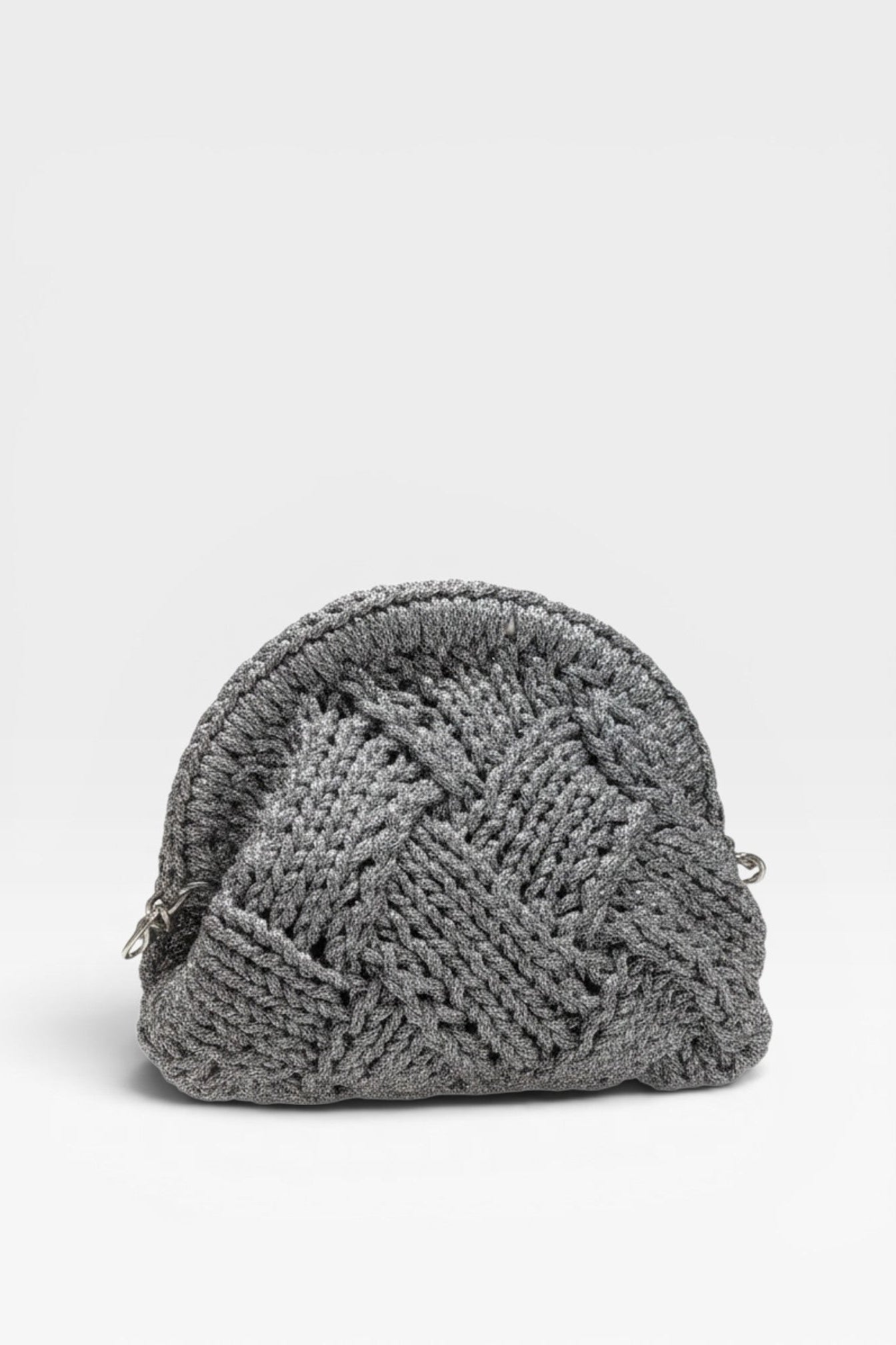 Via Mail Bag handtas glitter zilver