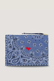 Pochette paisley blauw