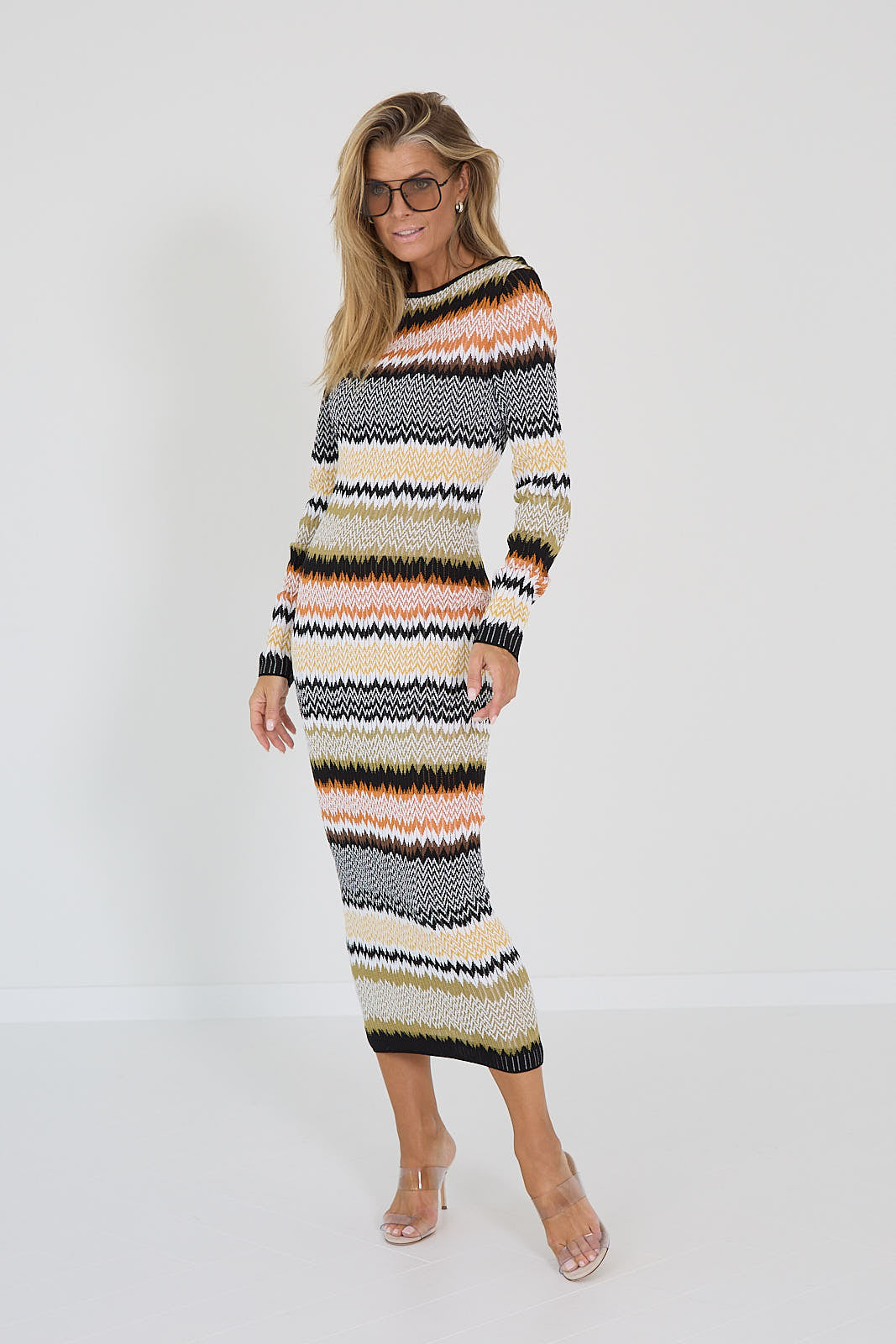 Missoni jurk zigzag
