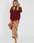 Vince pull bordeaux