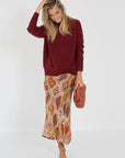 Vince pull bordeaux