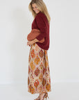 Vince pull bordeaux