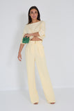 Elisabetta Franchi blouse pastelgeel
