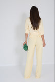 Elisabetta Franchi blouse pastelgeel