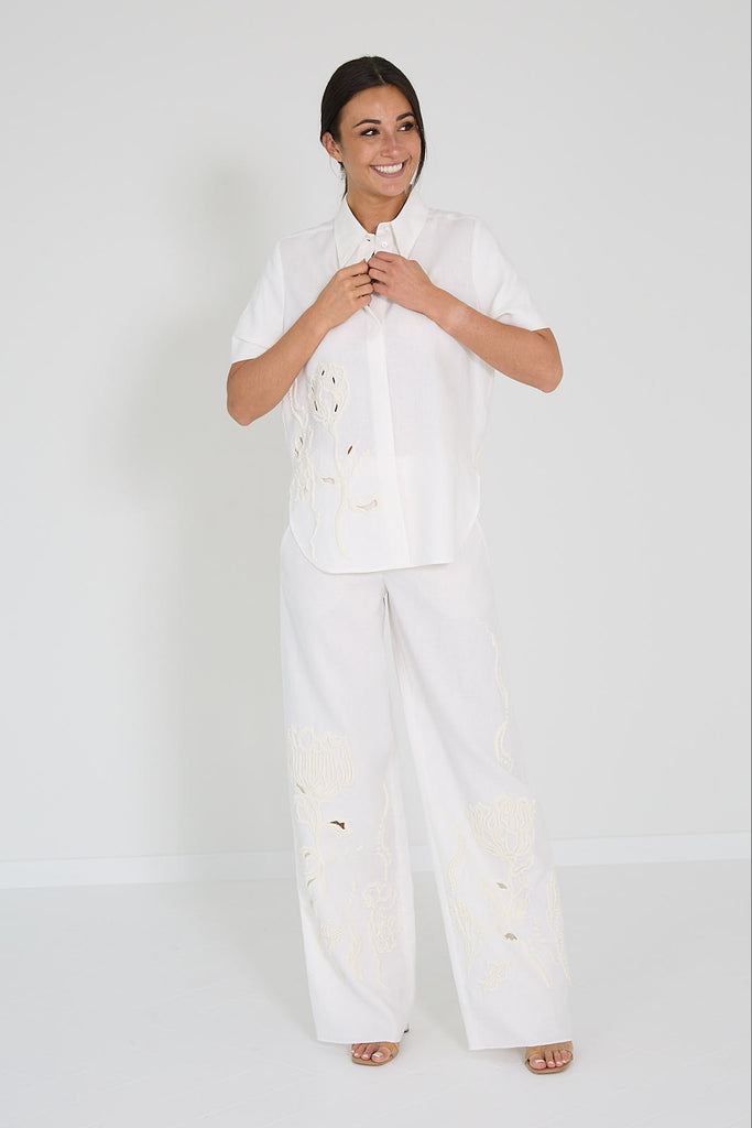 Dorothee schumacher blouse wit broderie