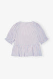 Ganni Candy striped blouse