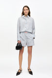 Ganni striped shorts