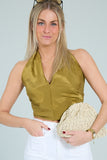 Mantero top Erita Khaki