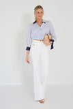 Elisabetta Franchi blouse streepjes