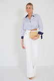Elisabetta Franchi blouse streepjes