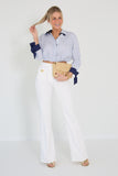 Elisabetta Franchi blouse streepjes
