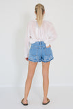 Ganni light blue stone shorts