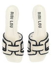 Bibi Lou sandalen zwart wit