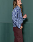 Coco y Maria blouse La Camisa blue stripe