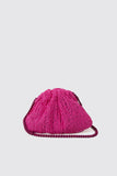 Maria la rosa Clutch crochet fuchsia