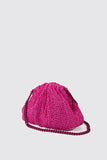 Maria la rosa Clutch crochet fuchsia