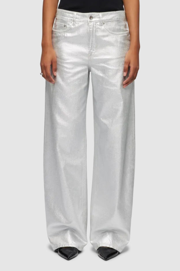 Drykorn broek metallic