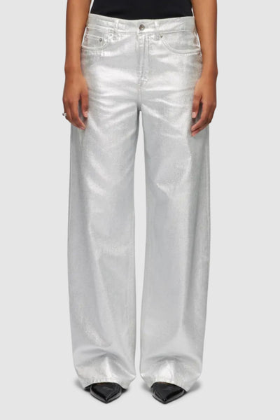 Drykorn broek metallic