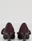 Lola Cruz pump pony burgundy
