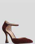 Lola Cruz sandaal met hak burgundy