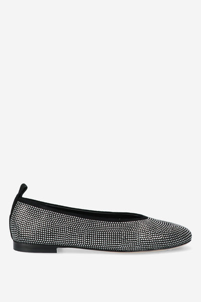 ODARE Agate nero strass ballerina