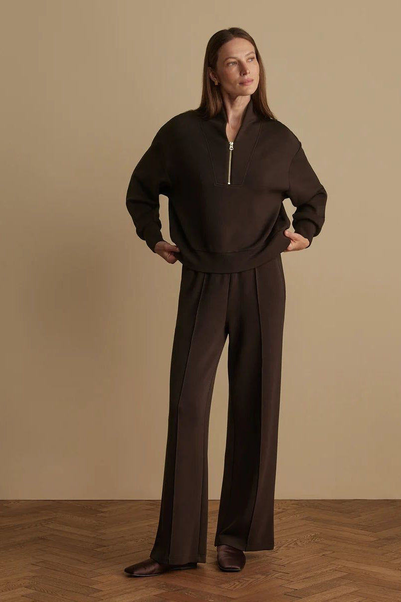 THE WIDE LEG PANT COFFEE