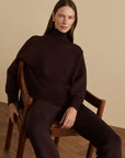 BARKER HIGH NECK SWEAT COFFEE