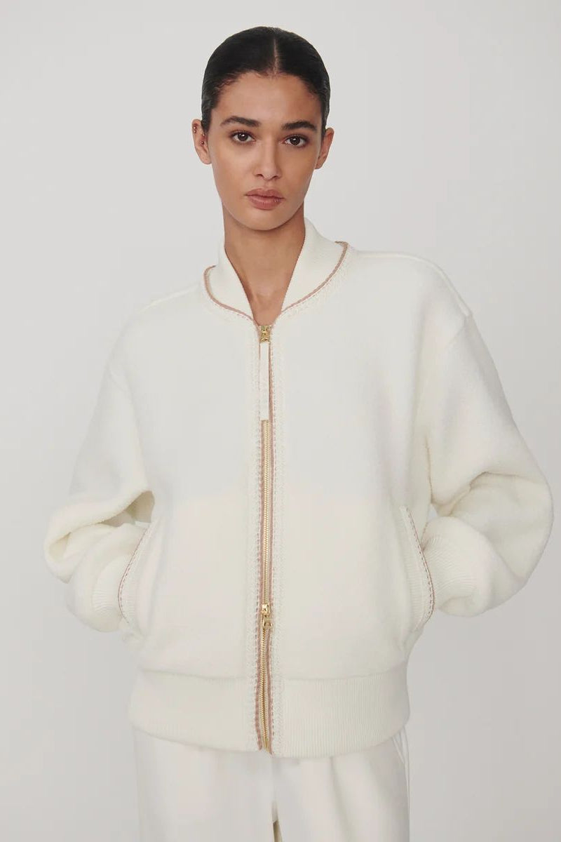 KLAUDIA FLEECE JACKET EGRETS