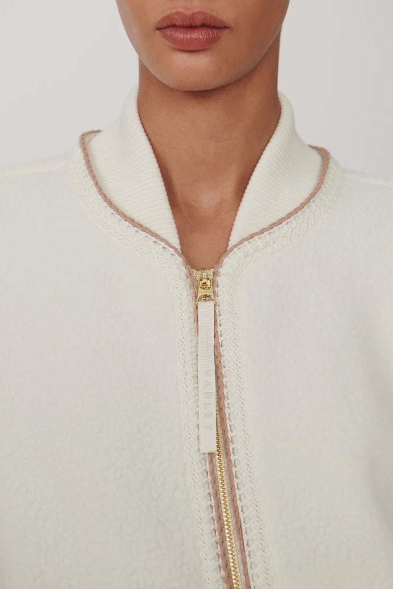KLAUDIA FLEECE JACKET EGRETS
