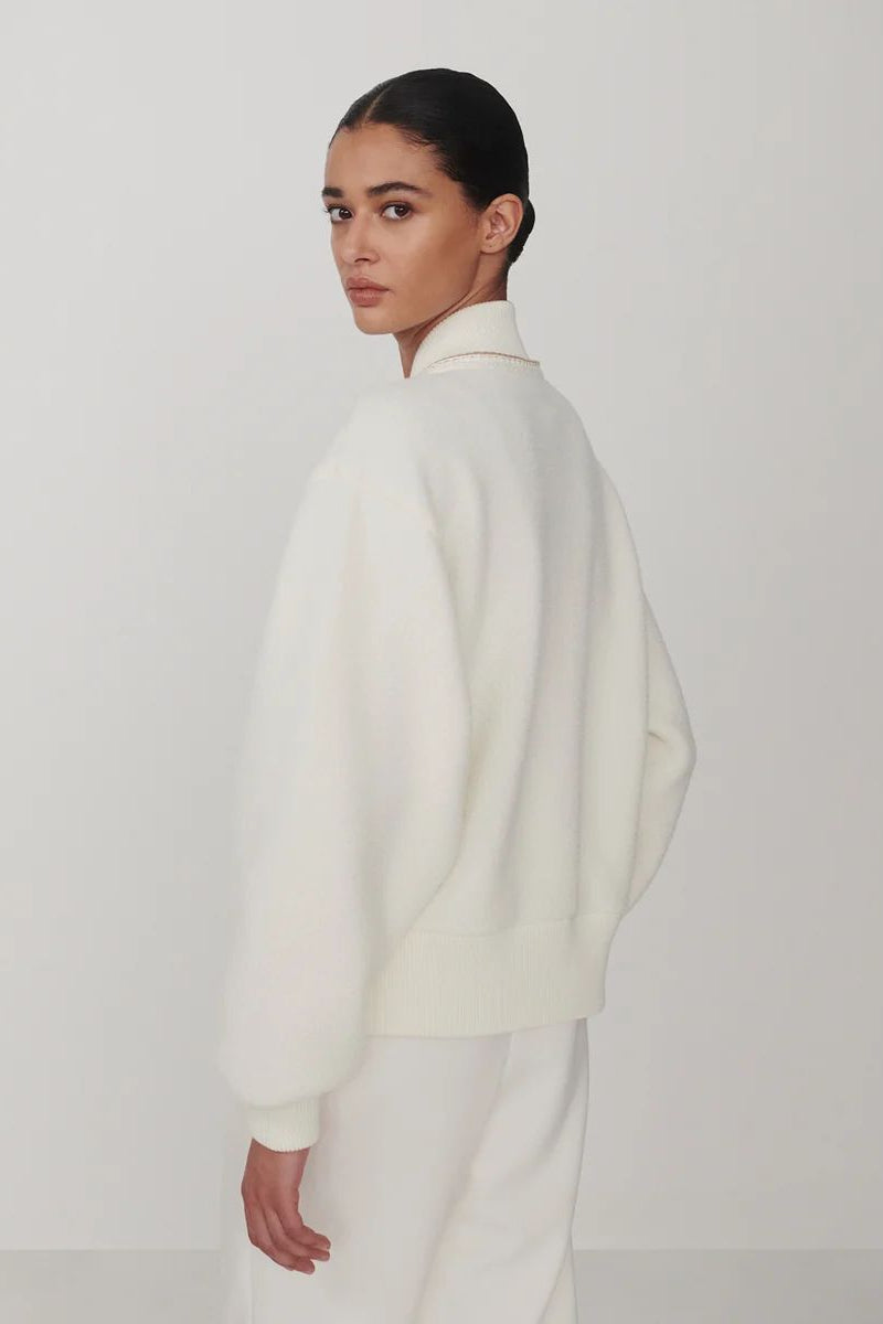 KLAUDIA FLEECE JACKET EGRETS