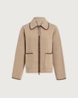 RUIKO ZIP FLEECE TAUPE