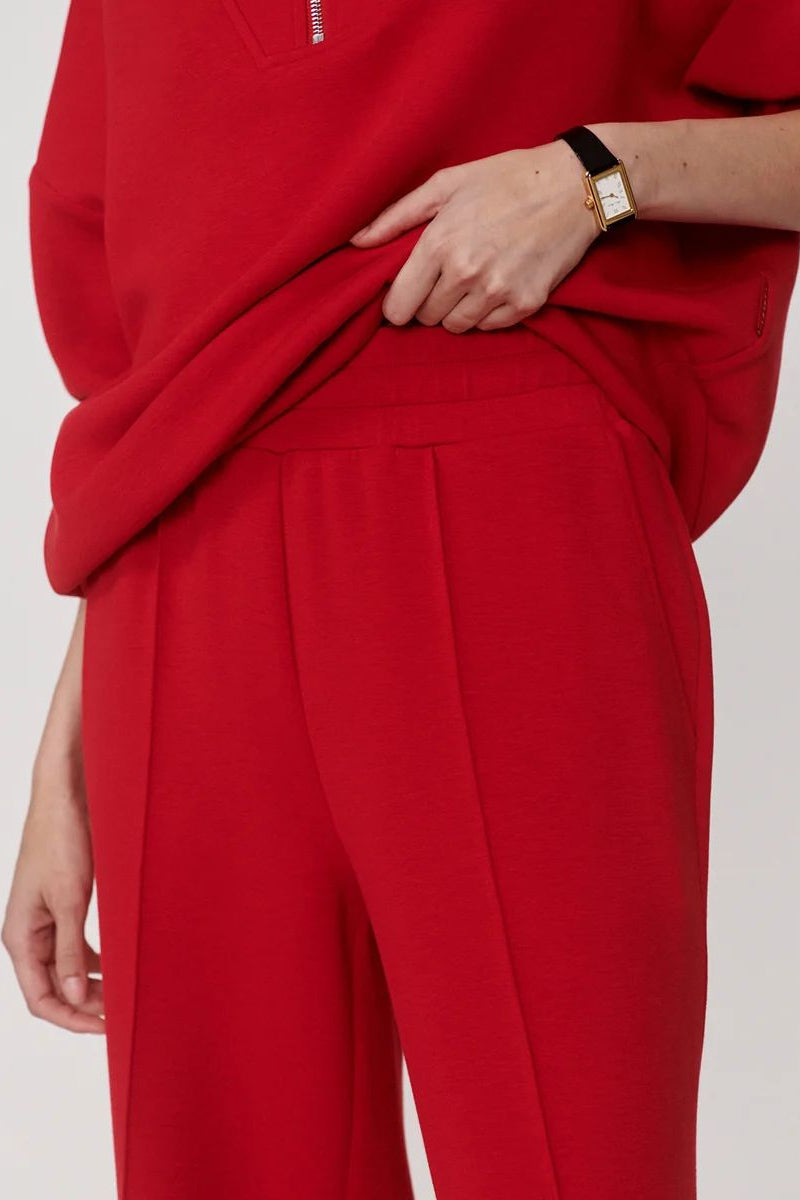 THE WIDE LEG PANTS RED