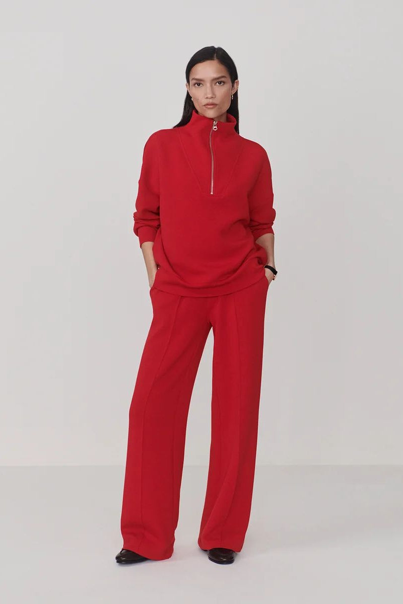 THE WIDE LEG PANTS RED