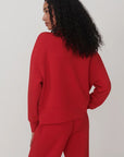 OLWEN BUTTON SWEAT RED RED